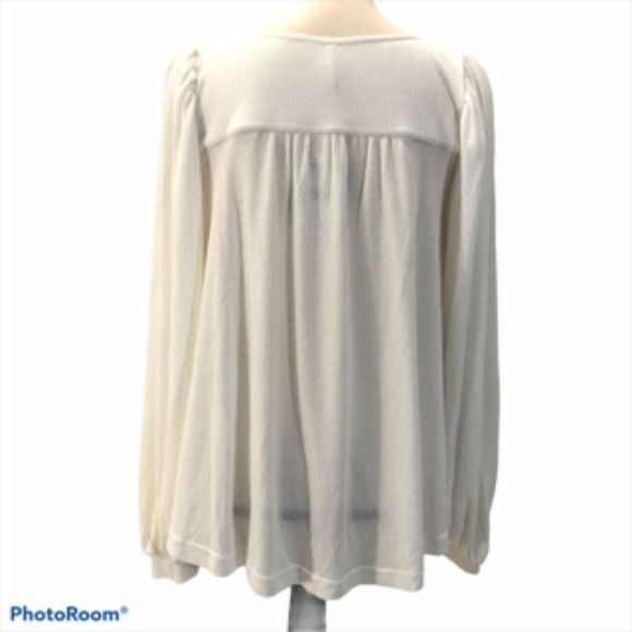 Free People Pleated Top with Balloon Sleeves - Picture 2 of 6